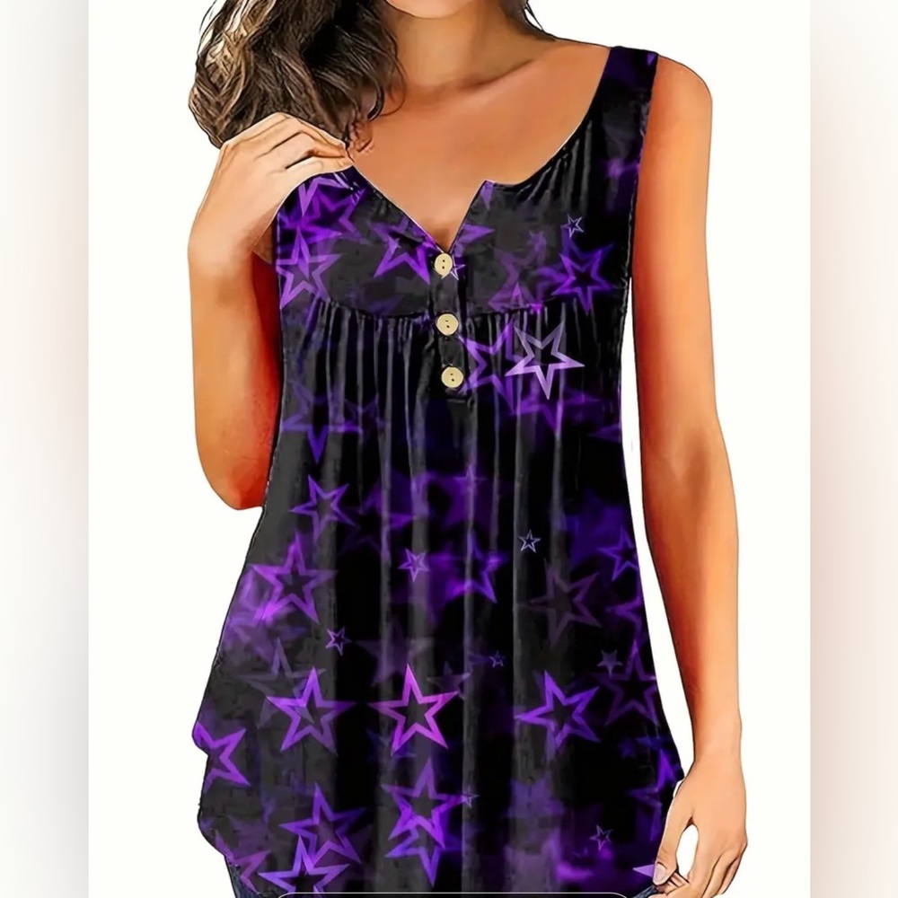 Women’s Plus Star Tank Top